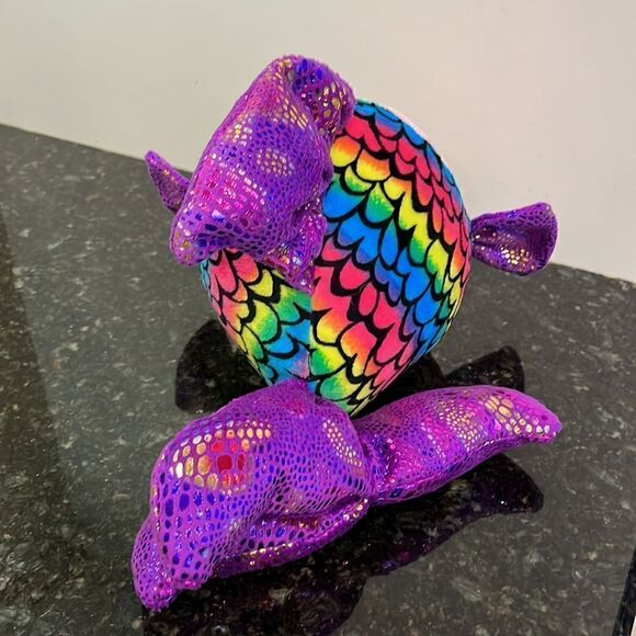 FLIPPY the Fish Beanie Boo Retired Beanbag Plush - New with Tags Vintage 1990s - Picture 4 of 12